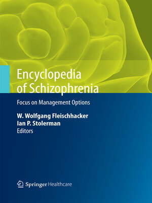 cover image of Encyclopedia of Schizophrenia